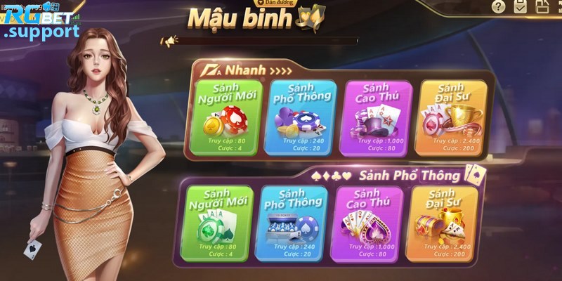 Các siêu phẩm game bài Rgbet hot nhất