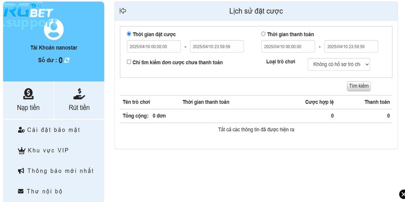 Check số dư, điều kiện rút thưởng trước khi thực hiện giao dịch