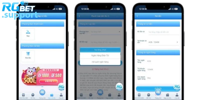 Giao dịch nạp và rút tiền tại nhà cái được đánh giá cao về dịch vụ và chất lượng