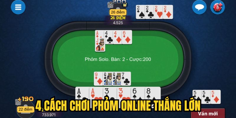 4 cách chơi Phỏm online thắng lớn