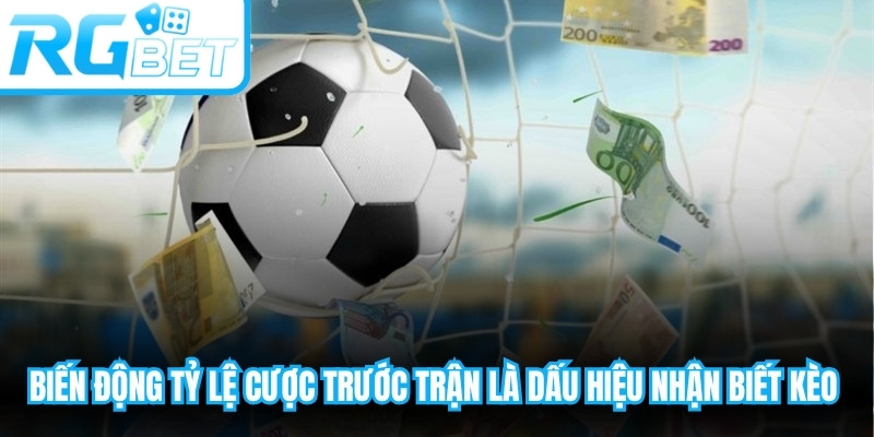 Biến động tỷ lệ cược trước trận đấu là một dấu hiệu để nhận biết kèo lựa