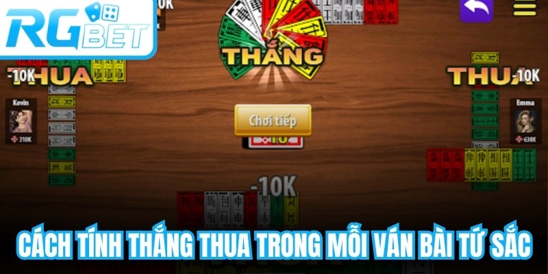 Cách tính thắng thua trong mỗi ván bài tứ sắc